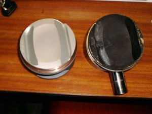 ancien et nouveau piston 